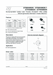 DataSheet STF6NM60N pdf